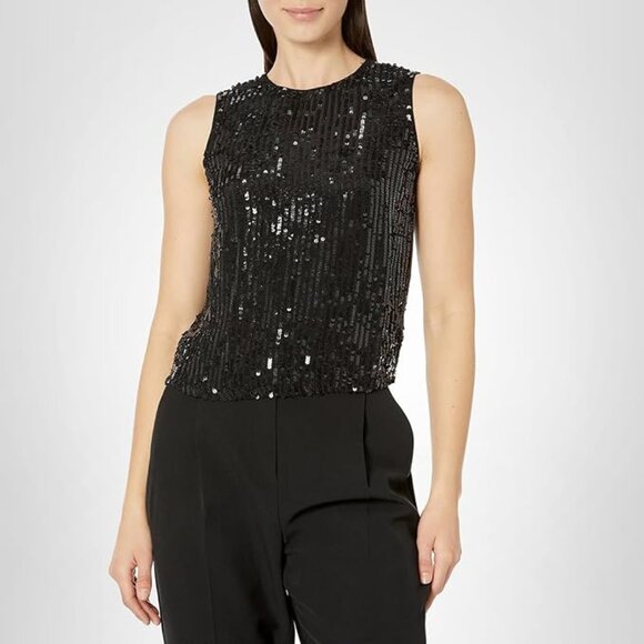 Velvet by Graham & Spencer Women's Maison Sleeveless Sequin Tank Top Size XS - Picture 1 of 10